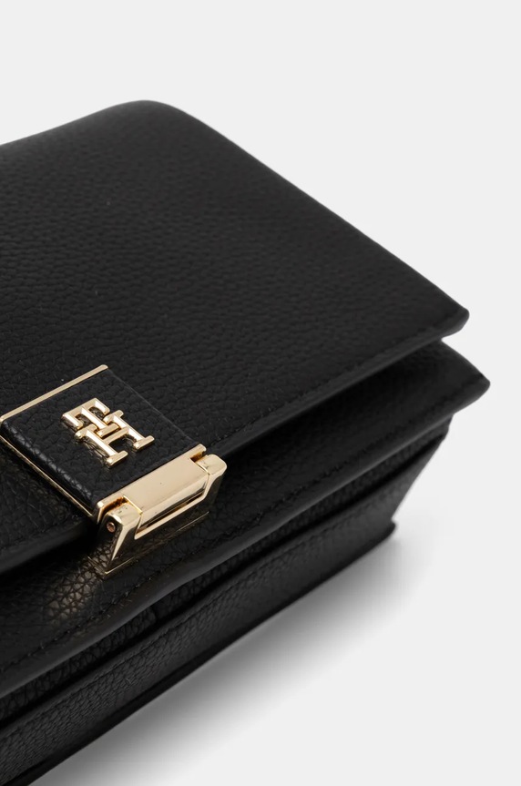 Tommy Hilfiger torebka crossbody damska z imitacji skóry czarny AW0AW17403