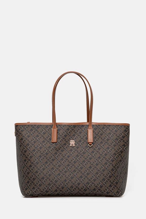 Tommy Hilfiger torebka mieści A4 brązowy AW0AW17416