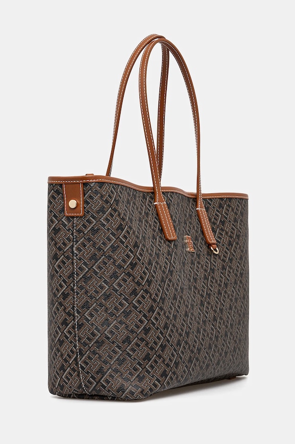 Tommy Hilfiger torebka shopper damska AW0AW17416 brązowy SS25
