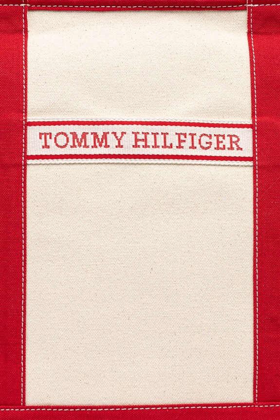 Tommy Hilfiger torebka bawełniana czerwony AW0AW17421