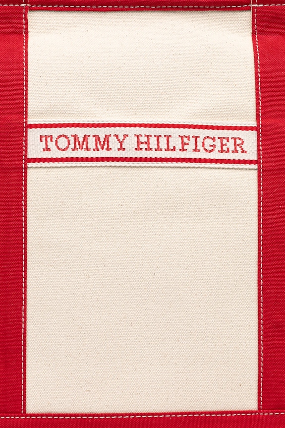 Tommy Hilfiger torebka bawełniana czerwony AW0AW17421