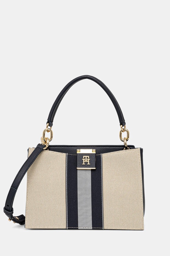 Kabelka Tommy Hilfiger vzorovaný béžová AW0AW17435