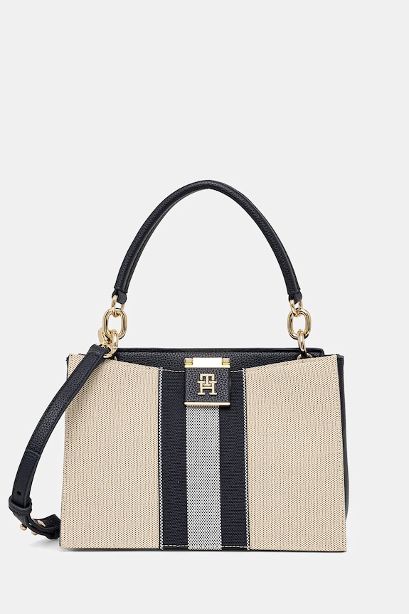 Kabelka Tommy Hilfiger vzorovaný béžová AW0AW17435
