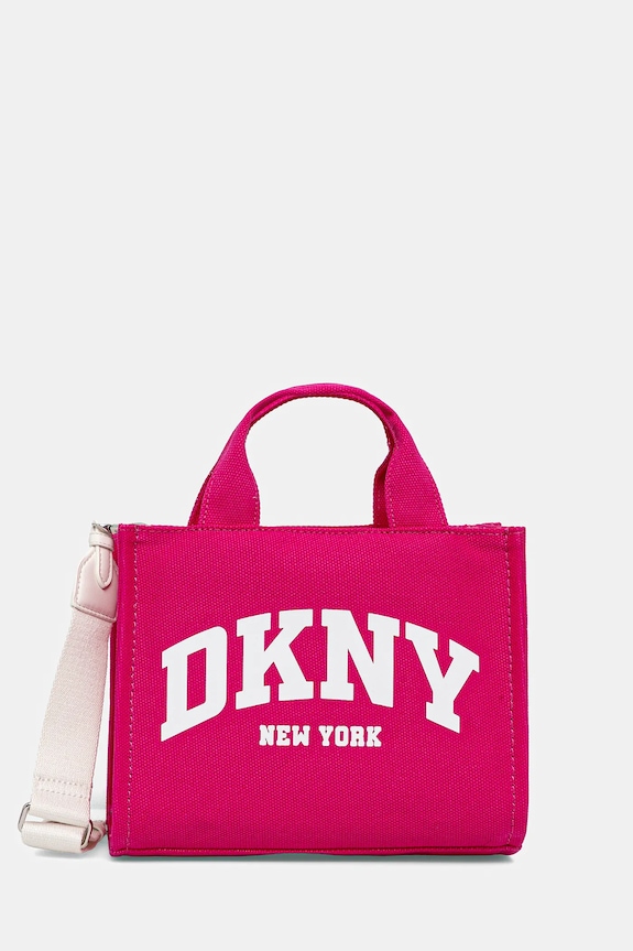 Τσάντα Dkny υφασμάτινο ροζ R41AOC80