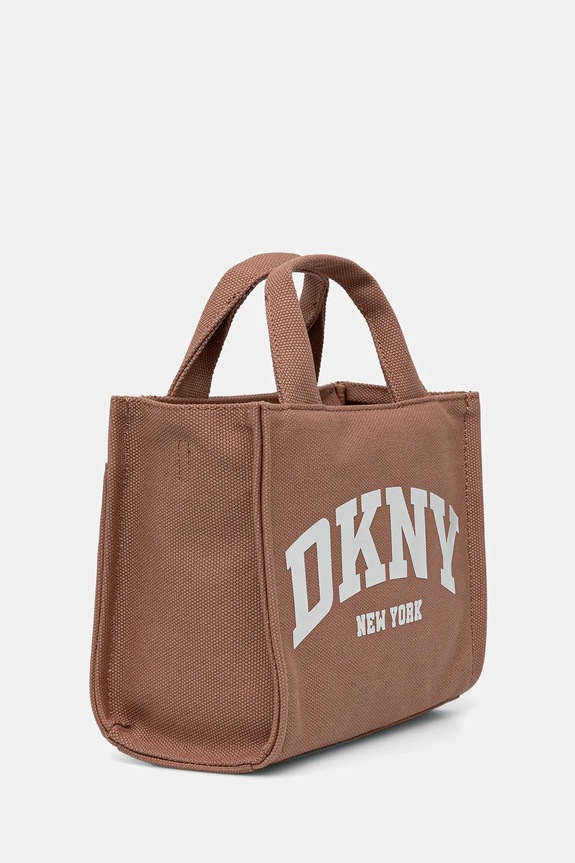 DKNY torebka crossbody damska bawełniana R41AOC80 brązowy SS26