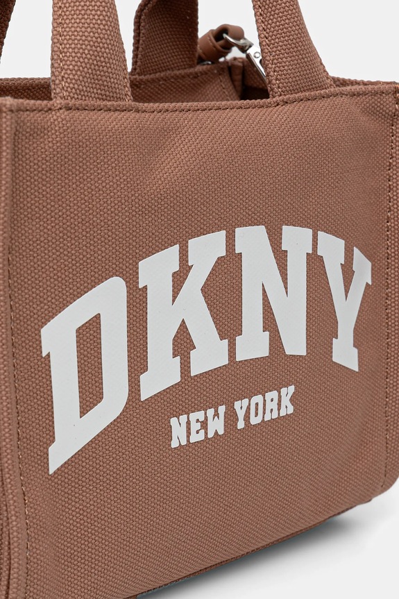 DKNY torebka crossbody damska bawełniana brązowy R41AOC80