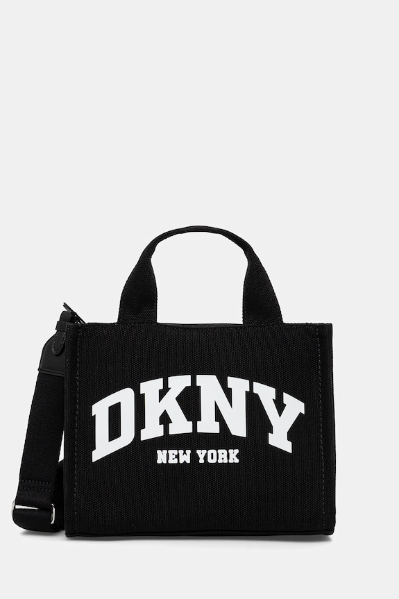 Kabelka Dkny nášivka čierna R41AOC80
