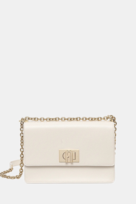 Τσάντα Furla λείο δέρμα μπεζ BAFIACO.ARE000.PNN00