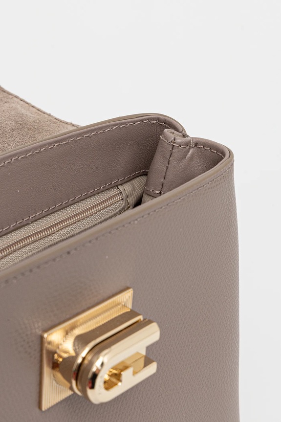 Kožená kabelka Furla hnedá WB00109.ARE000.2572S