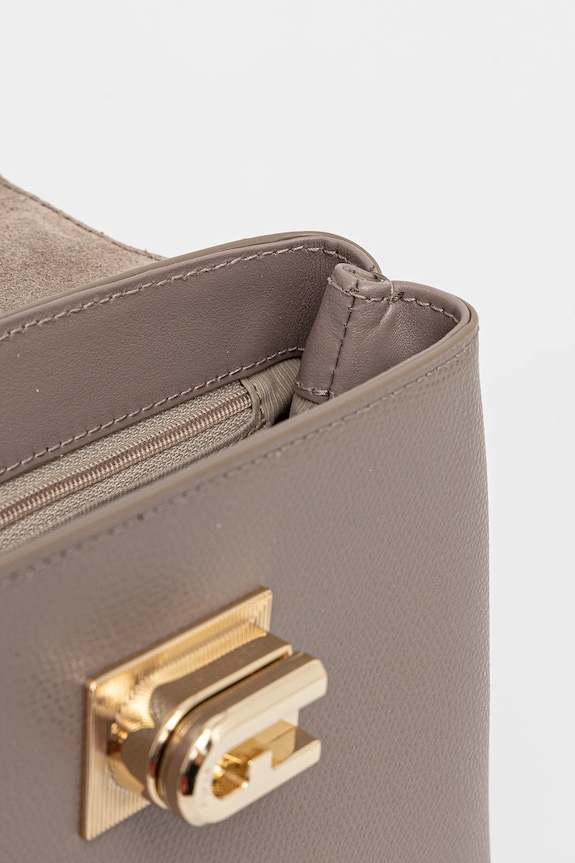 Kožená kabelka Furla hnedá WB00109.ARE000.2572S