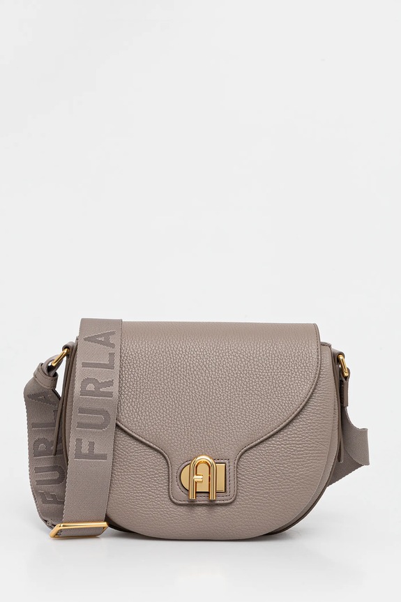 Kožená kabelka Furla usňová koža hnedá WB01605.BX0356.3763S