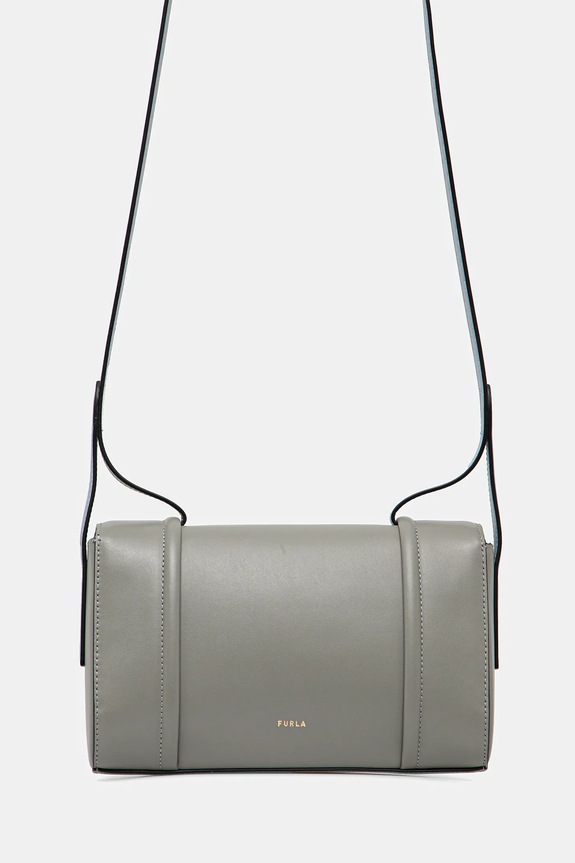 Δερμάτινη τσάντα Furla λείο δέρμα γκρί WB01654.BX3750.3771S