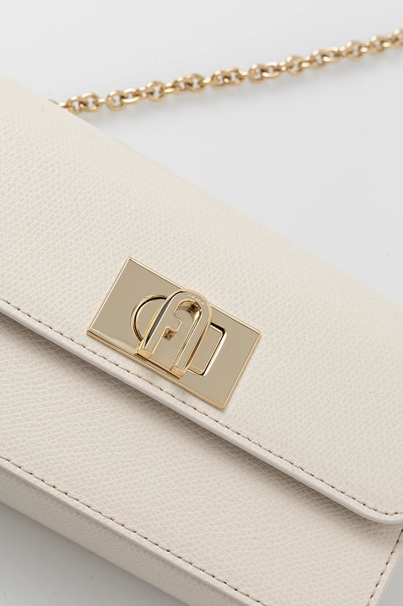 Furla poșetă de piele bej WE00265.ARE000.PNN00