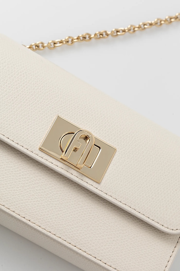 Furla poșetă de piele bej WE00265.ARE000.PNN00