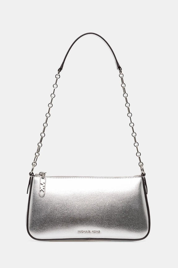 MICHAEL Michael Kors torebka skórzana skóra licowa srebrny 32S4S8EW6M