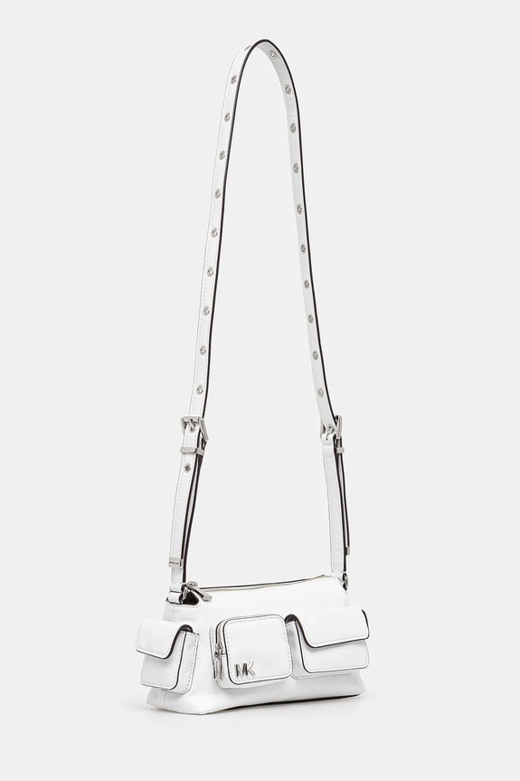 Δερμάτινη τσάντα MICHAEL Michael Kors 32S5SM3C5Y λευκό SS25