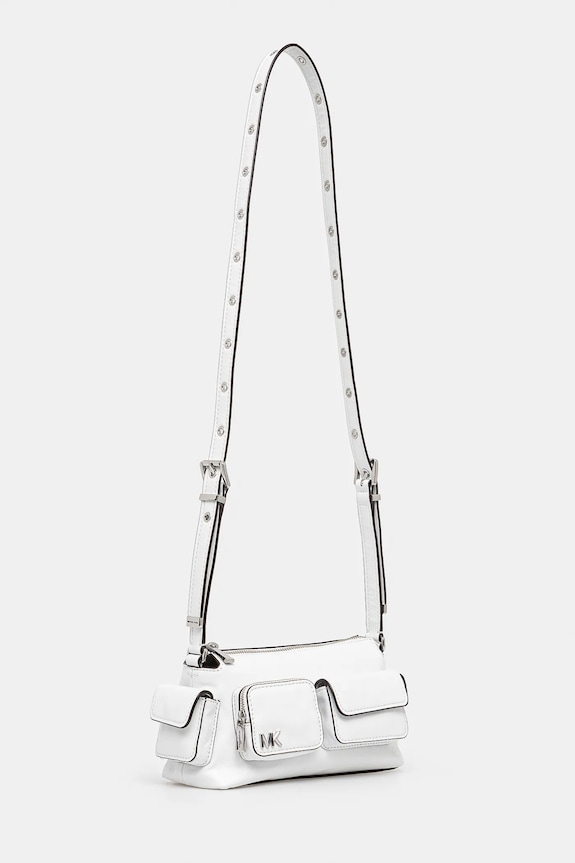 Δερμάτινη τσάντα MICHAEL Michael Kors 32S5SM3C5Y λευκό SS25