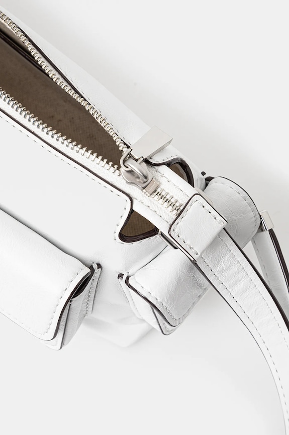 Δερμάτινη τσάντα MICHAEL Michael Kors 32S5SM3C5Y λευκό