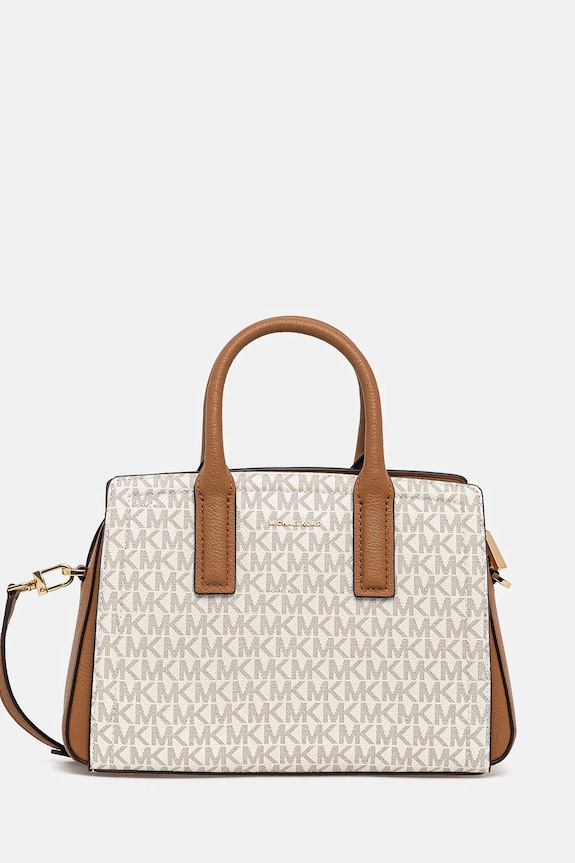 Torba MICHAEL Michael Kors imitacija zrnate kože bež 30S5G9IS1B