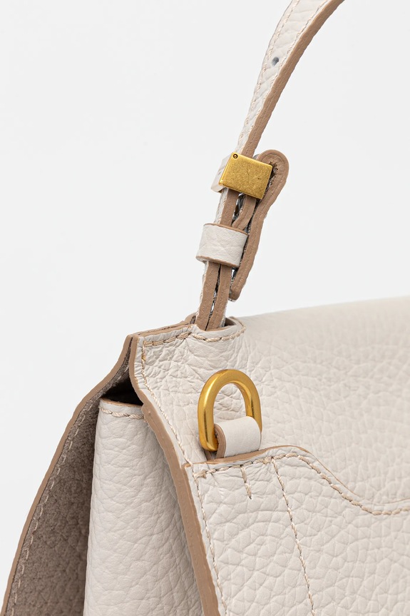 Kožená kabelka Gianni Chiarini NICOLE bílá BS.11335.TKL.NAETN