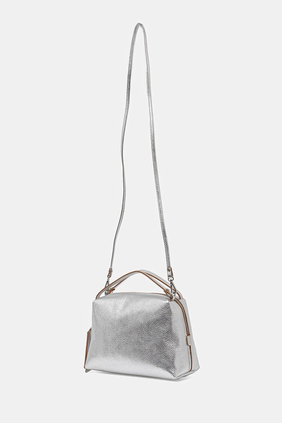 Gianni Chiarini geantă de piele ALIFA BS.8148.GTMET argintiu SS25