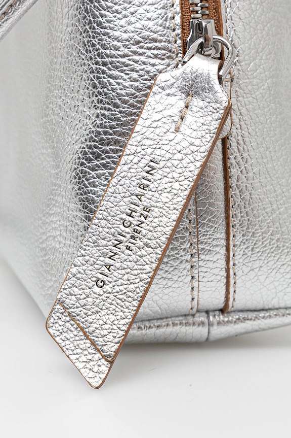 Gianni Chiarini geantă de piele ALIFA argintiu BS.8148.GTMET