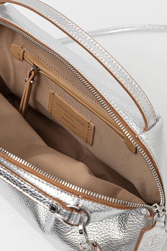 Gianni Chiarini geantă de piele ALIFA BS.8148.GTMET argintiu