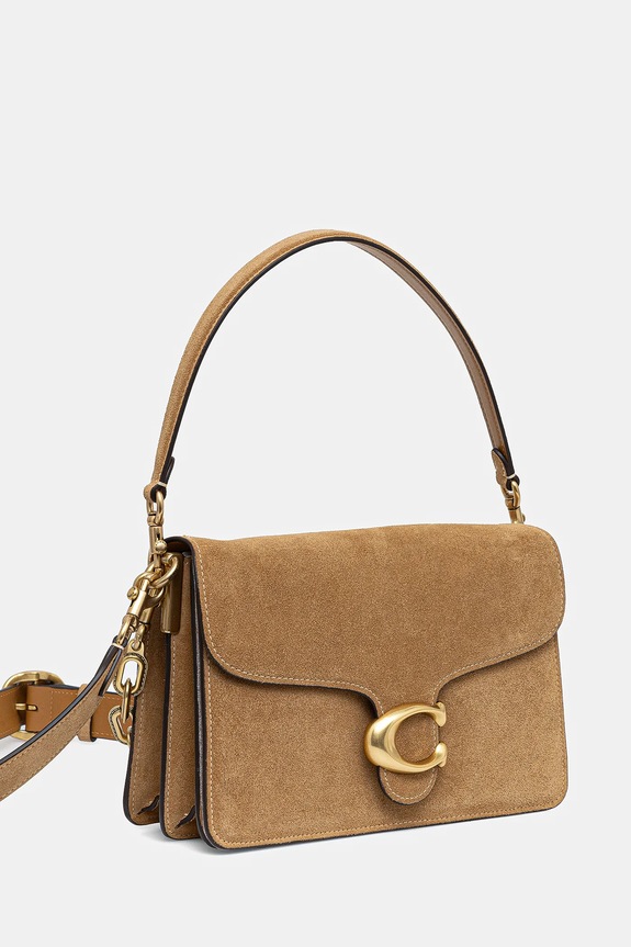 Coach Suede Chain Tabby Shoulder Bag Women's suede CAN13 yellow SS26