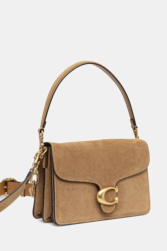 Coach Suede Chain Tabby Shoulder Bag Women's suede CAN13 yellow SS26