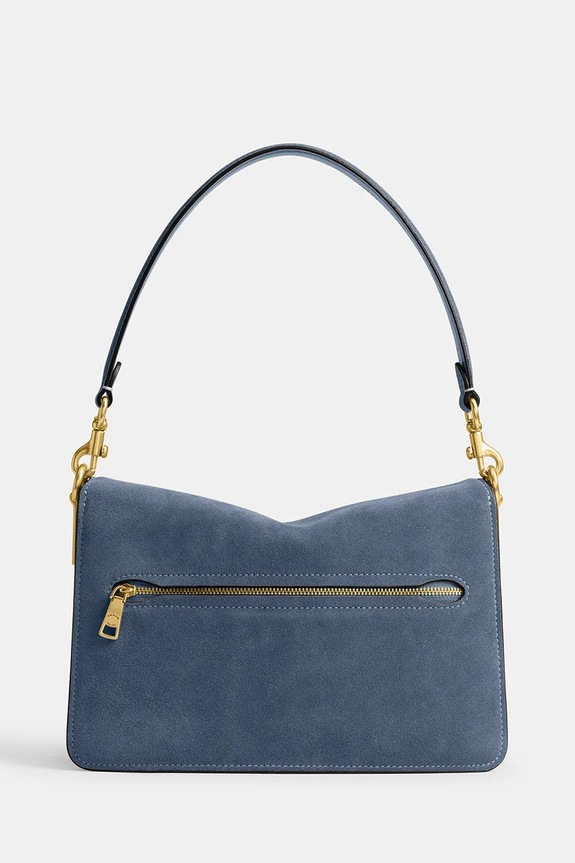 Coach geantă pentru femei din piele întoarsă Suade Chain Tabby Shoulder Bag CAN13 albastru SS26