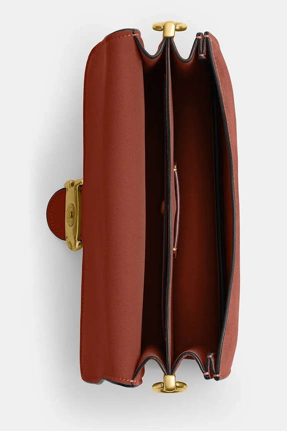 Coach Women's Suede Chain Tabby Shoulder Bag CAN13 brown