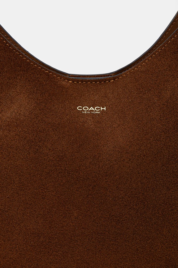 Coach torba za žene od brušene kože Brooklyn Shoulder Bag 28 smeđa CW637