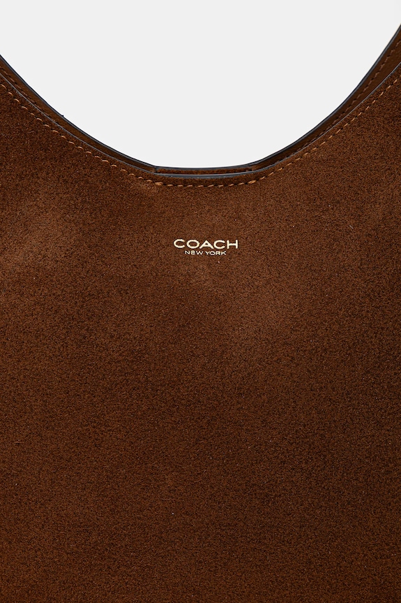 Coach torba za žene od brušene kože Brooklyn Shoulder Bag 28 smeđa CW637