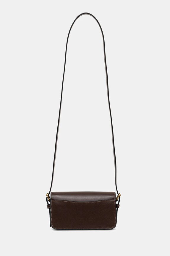 Accesorii Coach geantă de piele Zoe CAM18 maro