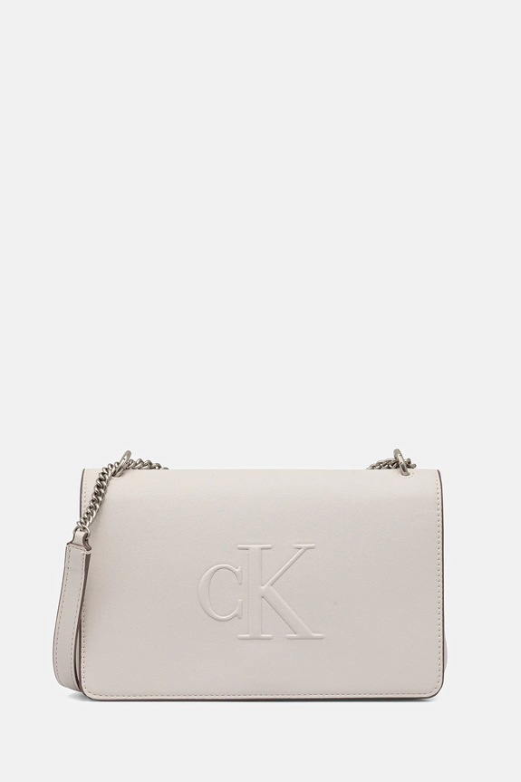 Τσάντα Calvin Klein Jeans συνθετικό μπεζ LV04K3035G