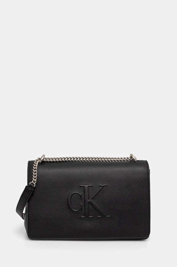 Τσάντα Calvin Klein Jeans συνθετικό μαύρο LV04K3035G