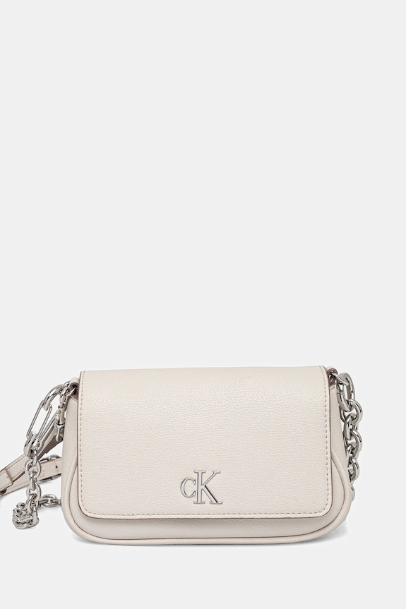 Calvin Klein Jeans kézitáska szintetikus bőr bézs LV04K3134G