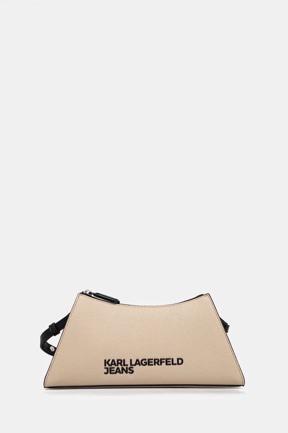 Karl Lagerfeld Jeans torebka nie mieści A4 beżowy A2W30143