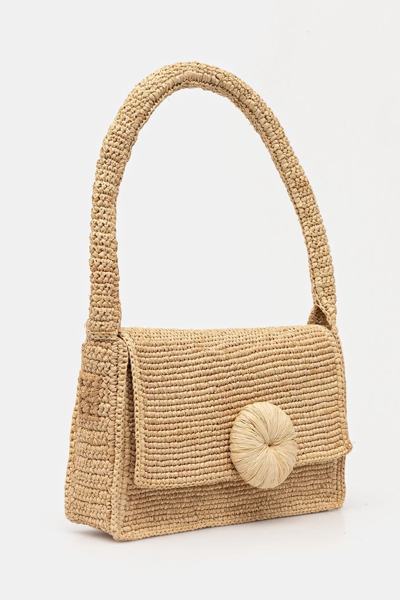 By Malene Birger kézitáska MIRO 103323 bézs SS25