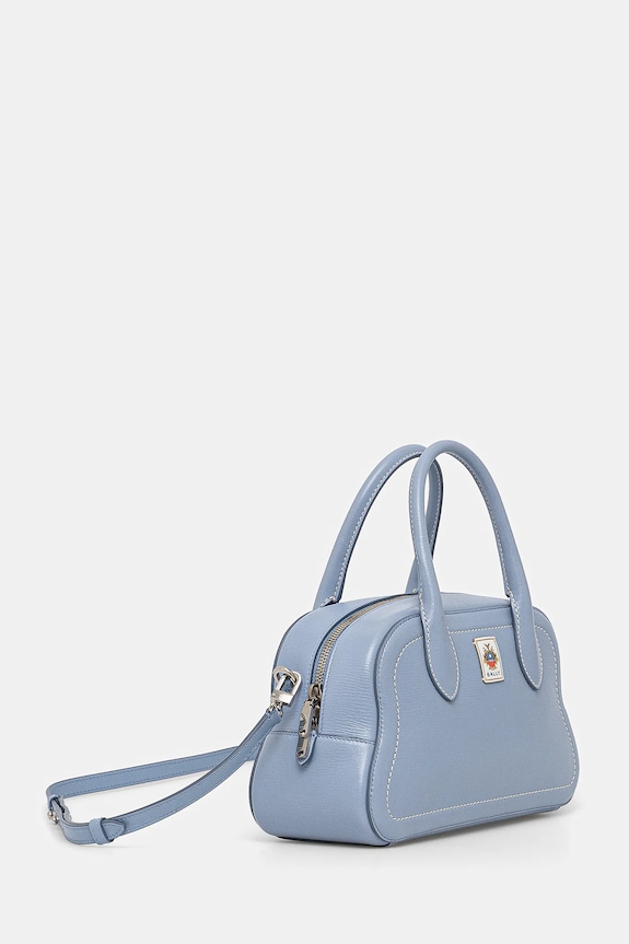Bally poșetă de piele WAS02L albastru AW25