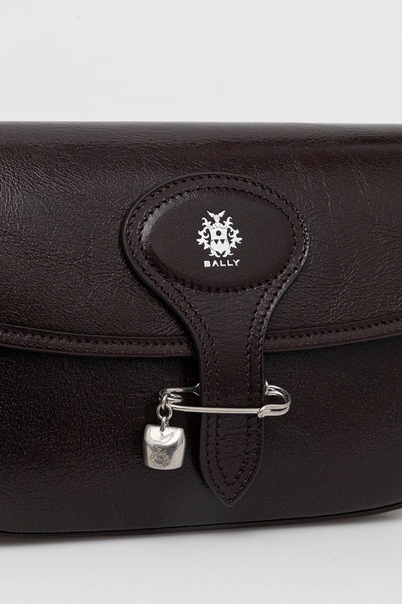 Δερμάτινη τσάντα Bally καφέ WAS02Z