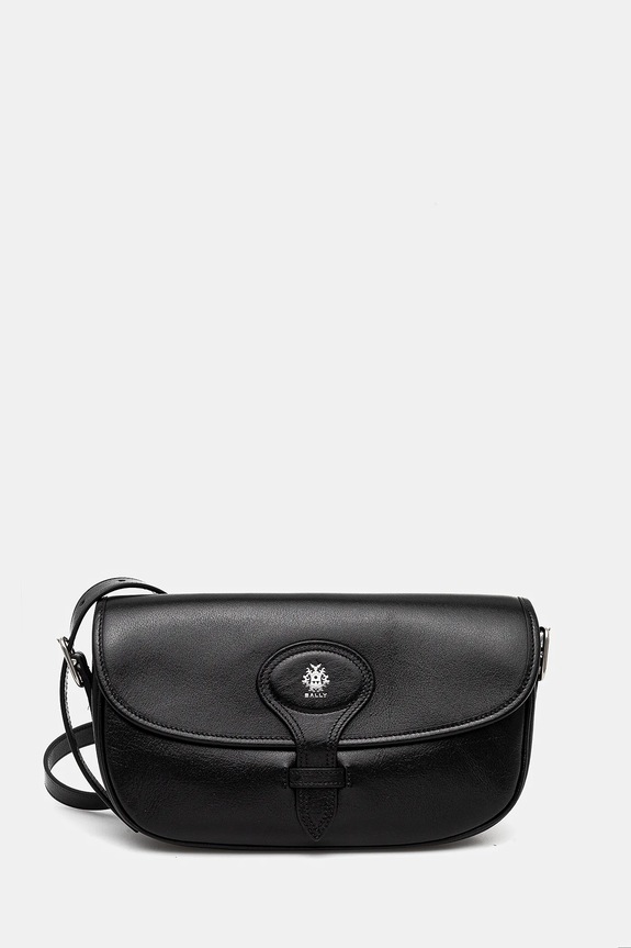 Bally borsa a mano in pelle pelle fiore nero WAS02Z