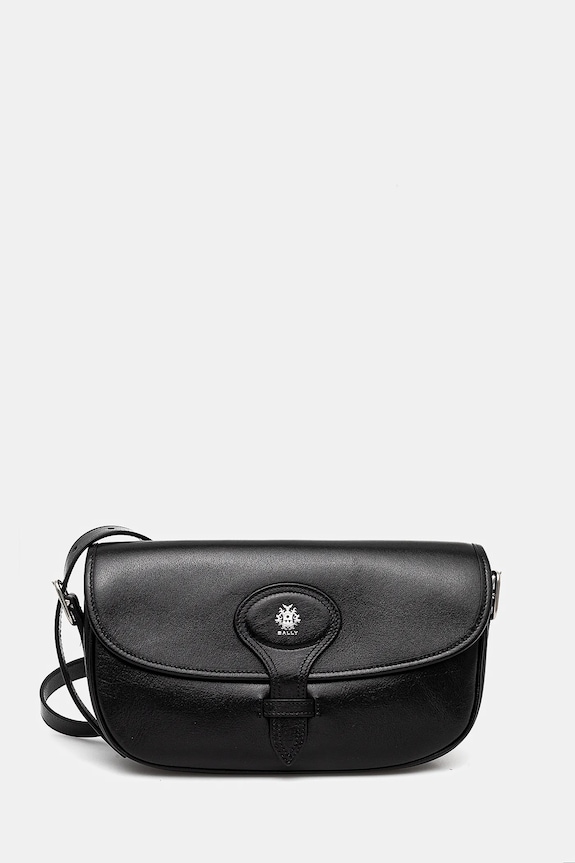Bally borsa a mano in pelle pelle fiore nero WAS02Z