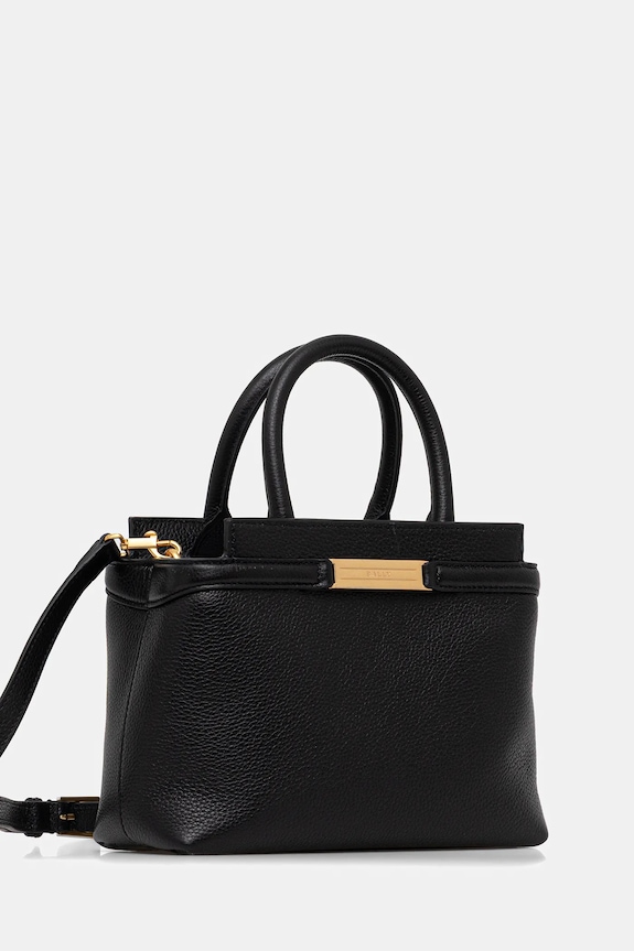 Δερμάτινη τσάντα Bally WAH02F μαύρο AW25