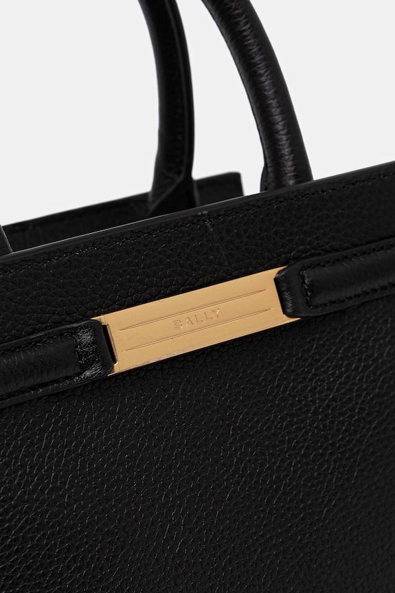 Δερμάτινη τσάντα Bally μαύρο WAH02F