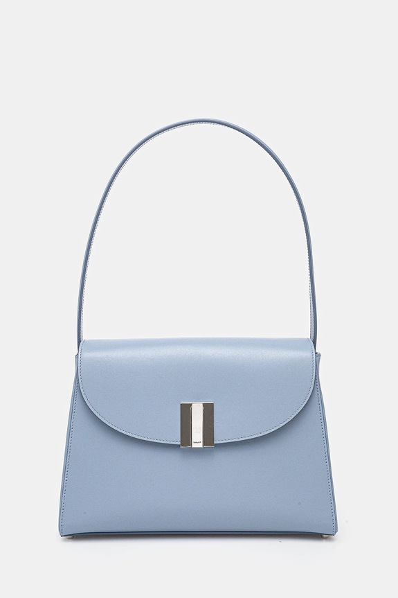 Kožna torba Bally bez uzorka plava WAH01Q