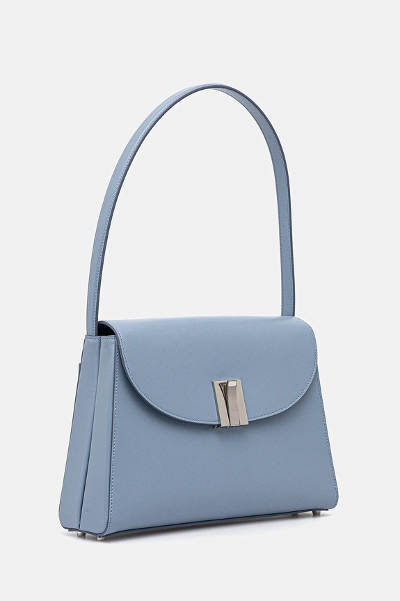 Kožna torba Bally WAH01Q plava SS25