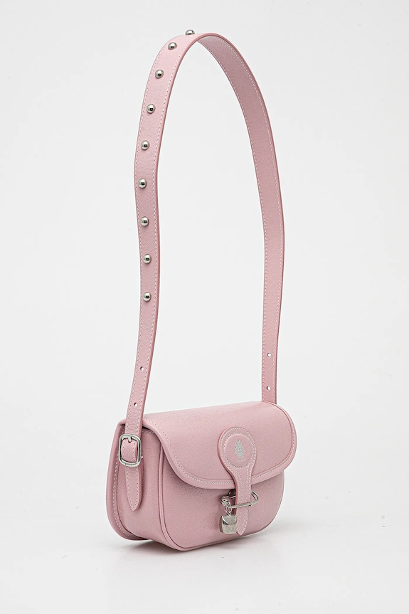 Δερμάτινη τσάντα Bally WAC04C ροζ AW25
