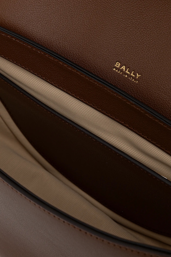 Bally torebka skórzana WAM04A brązowy