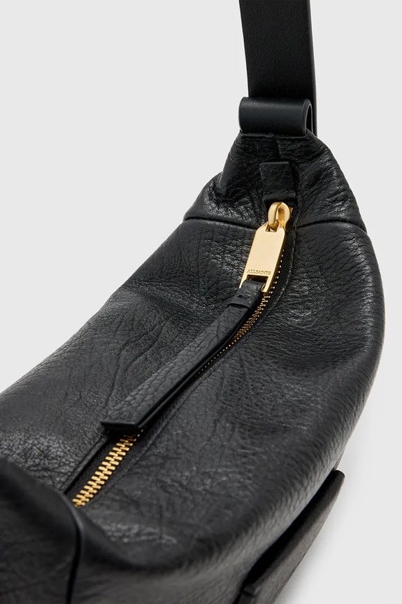 Kožna torba AllSaints MADEA W289XC crna